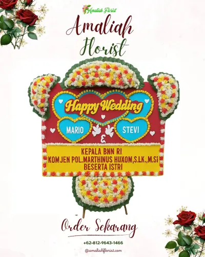 Karangan Papan Bunga Pernikahan di Kawasan Industri Majalengka Aerocity