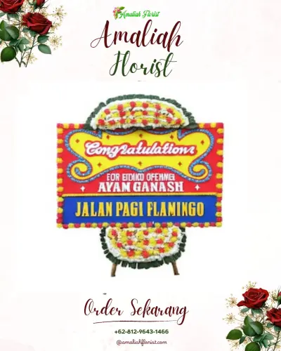 Bunga Papan Congratulation di Kawasan Industri Majalengka Aerocity